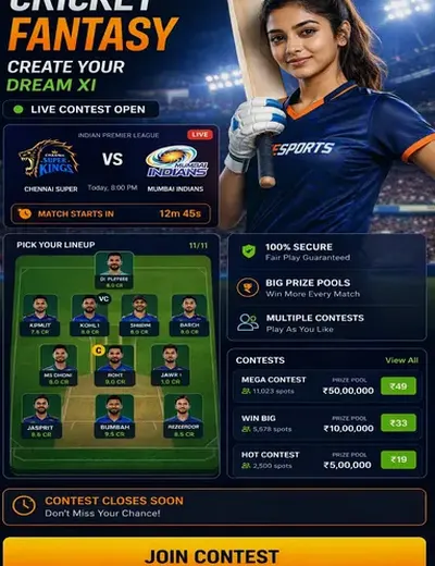 Hero11 (hero 11 bet) fantasy cricket & matchday visual 3